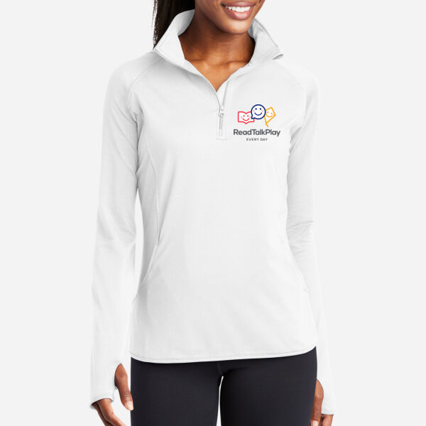 Ladies Sport Wick ® Stretch 1/4 Zip Pullover Thumbnail